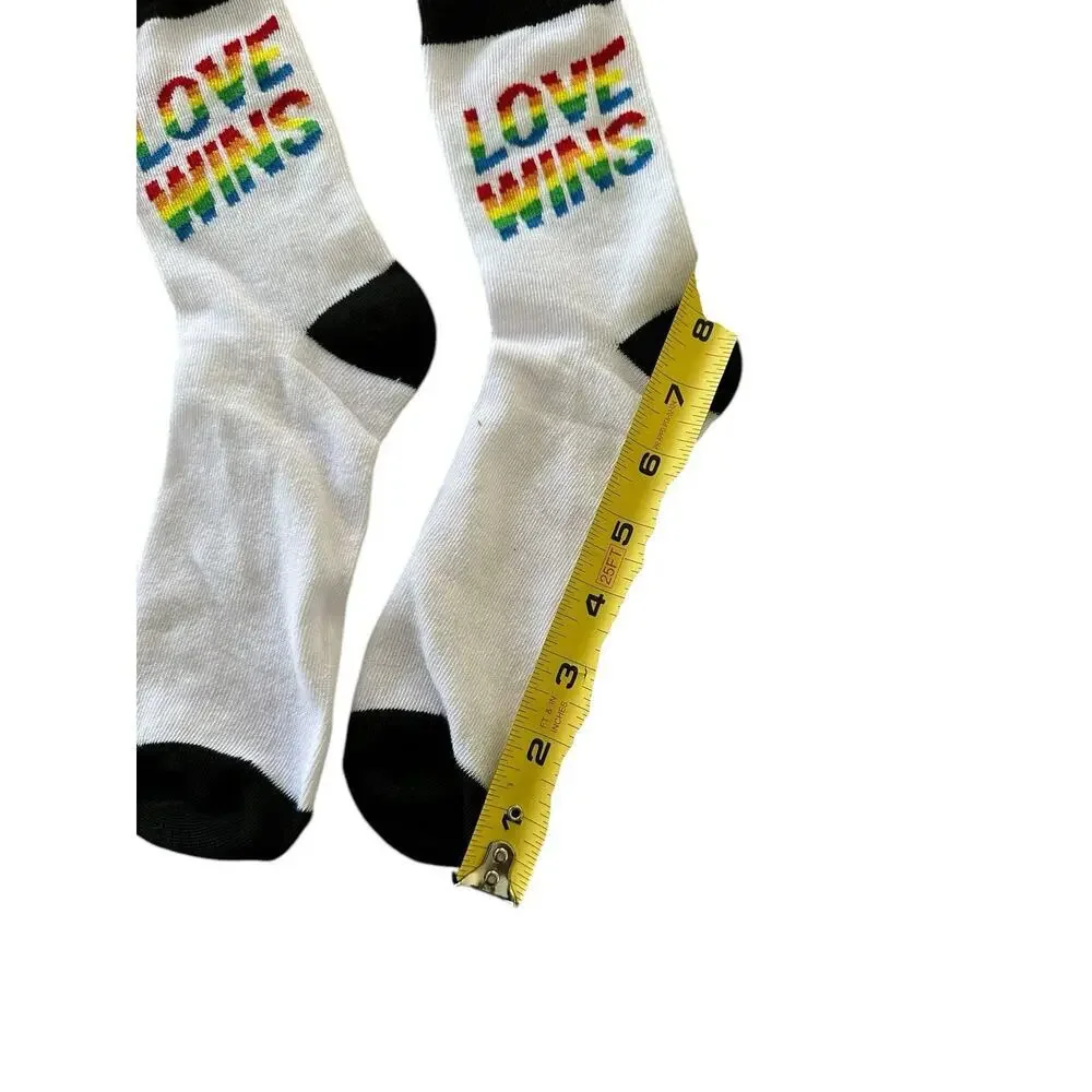 Love Wins Unisex Crew Socks - Love (One Size Fits Most)